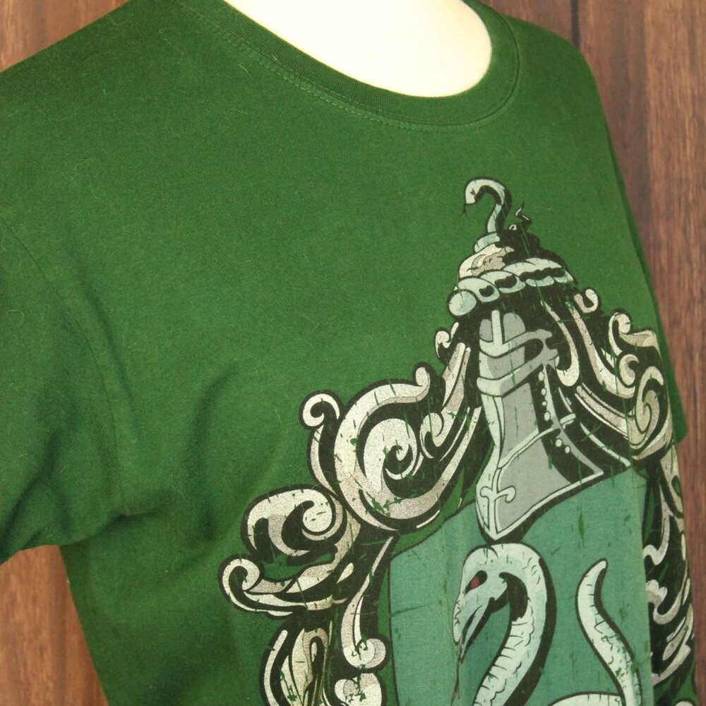 Harry Potter Shop at Platform 9 3/4 Official T shirt, Size M Slytherin Green - Picture 5 of 10